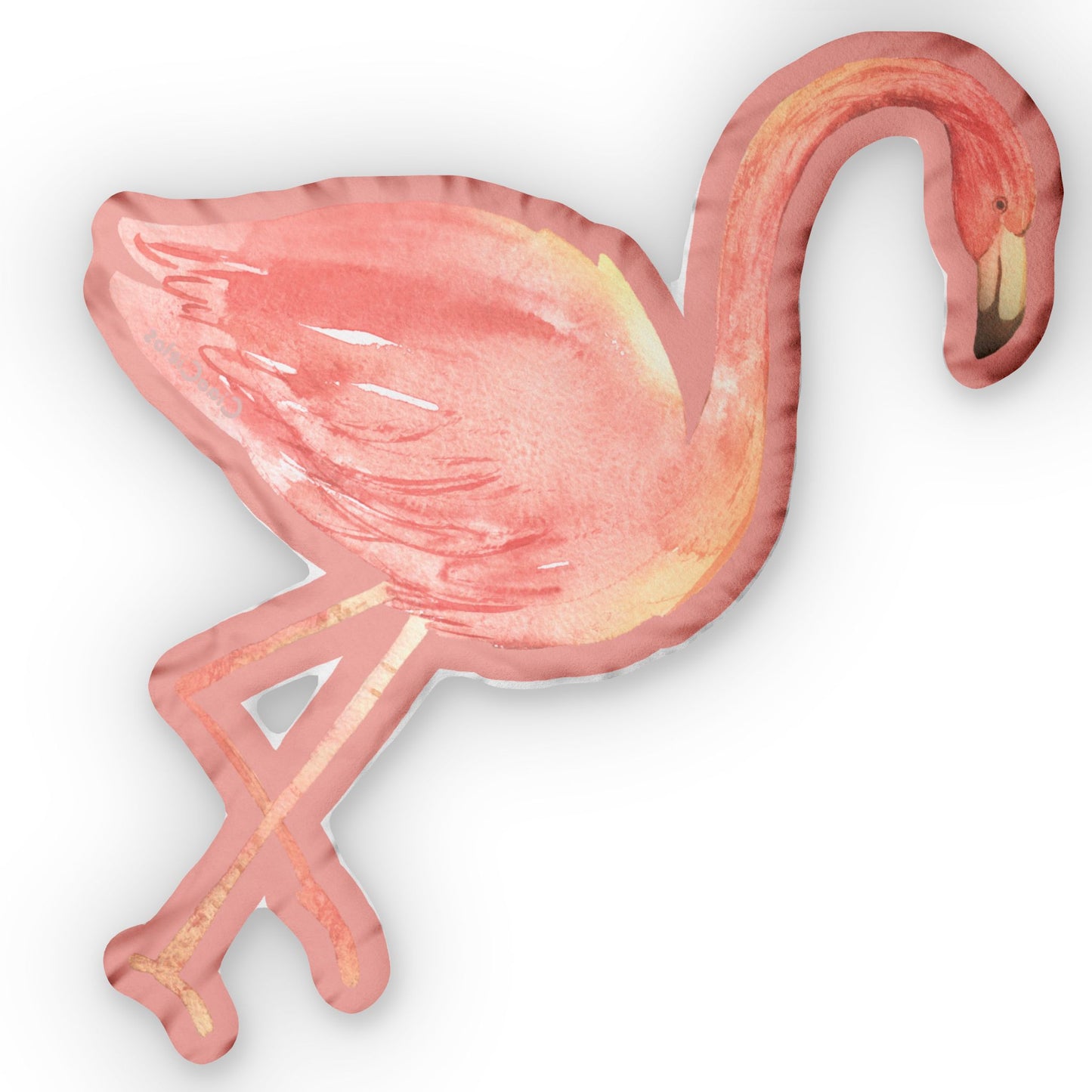 Flamant/Flamingo Shaped Lovey Pillow — Whimsical Animal Decor