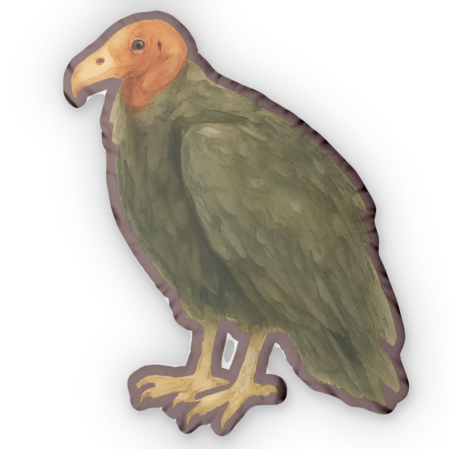 Urubu/Vulture Shaped Lovey Pillow — Whimsical Animal Decor