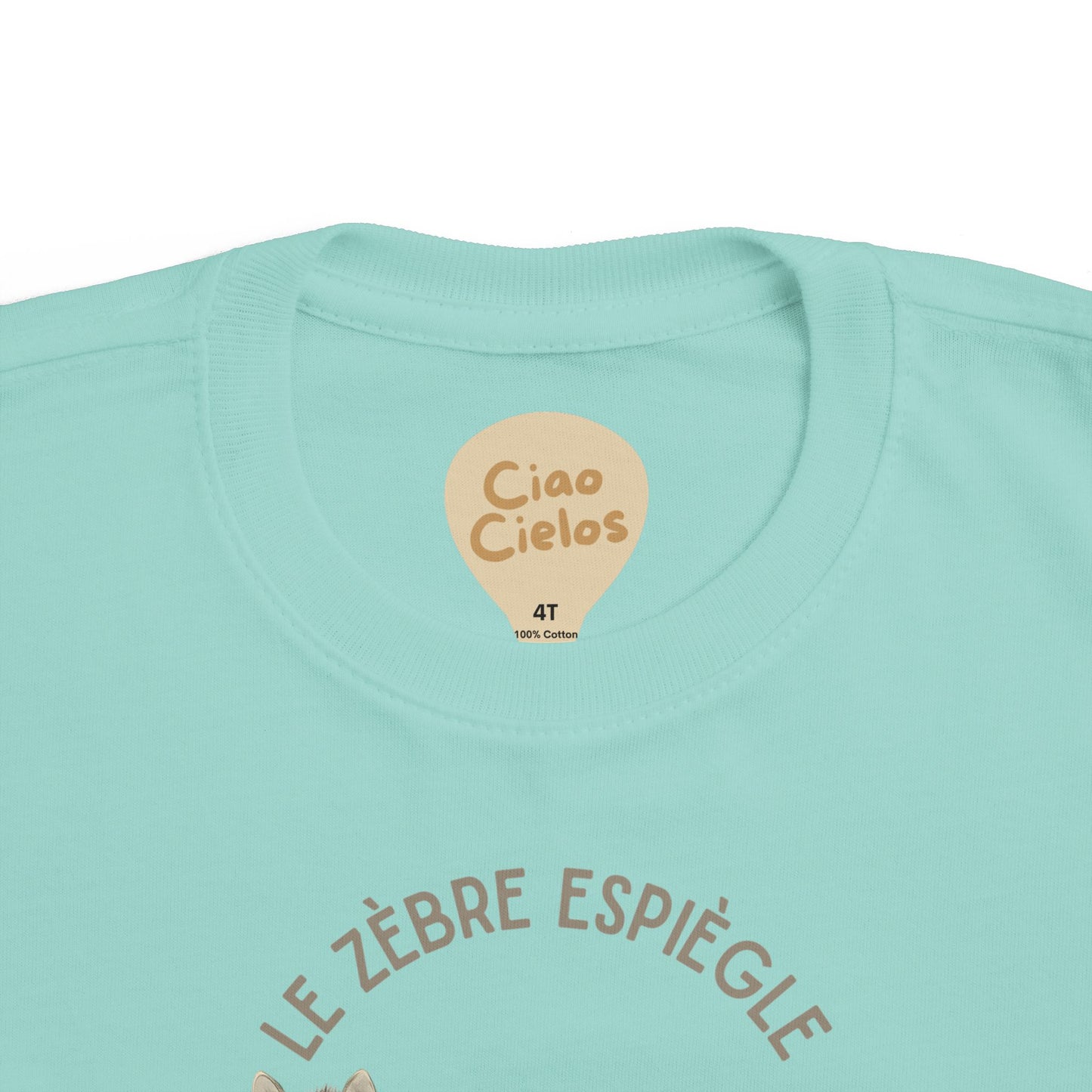 Zèbre/Zebra Toddler Tee — 'Le Zèbre Espiègle' French Kids Shirt