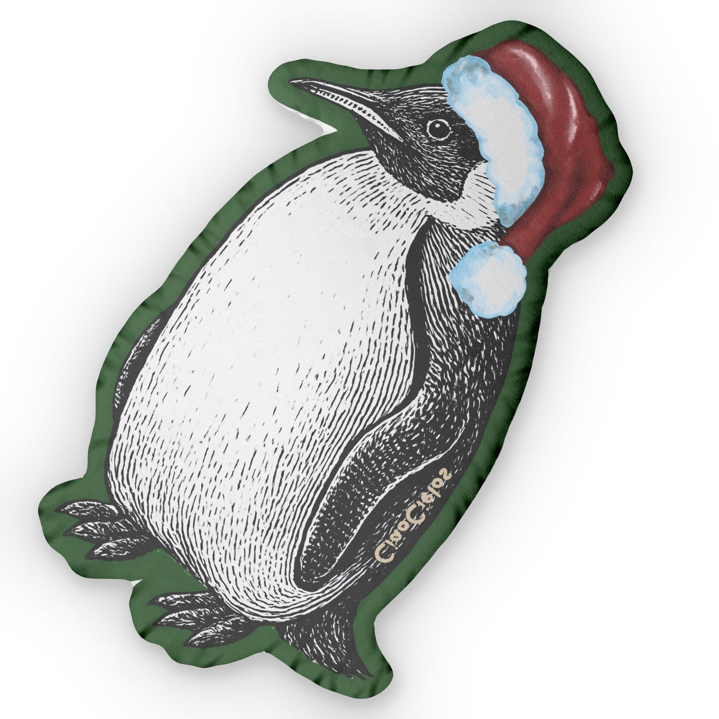 Holiday Penguin Pillow – “Le pingouin”