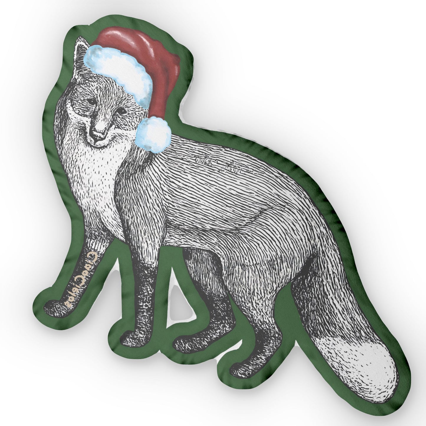Holiday Fox Pillow – “Le renard”