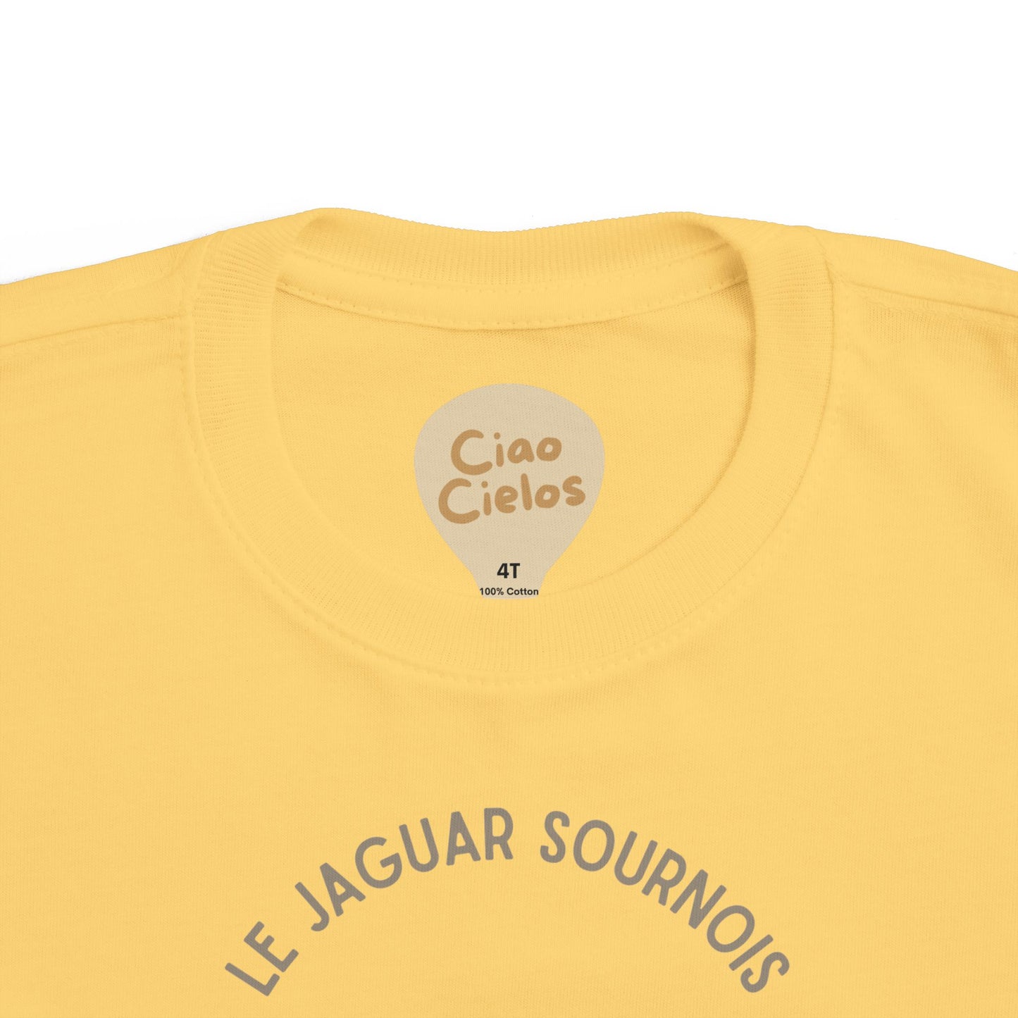 Jaguar Toddler Tee — 'Le Jaguar Sournois' French Kids Shirt