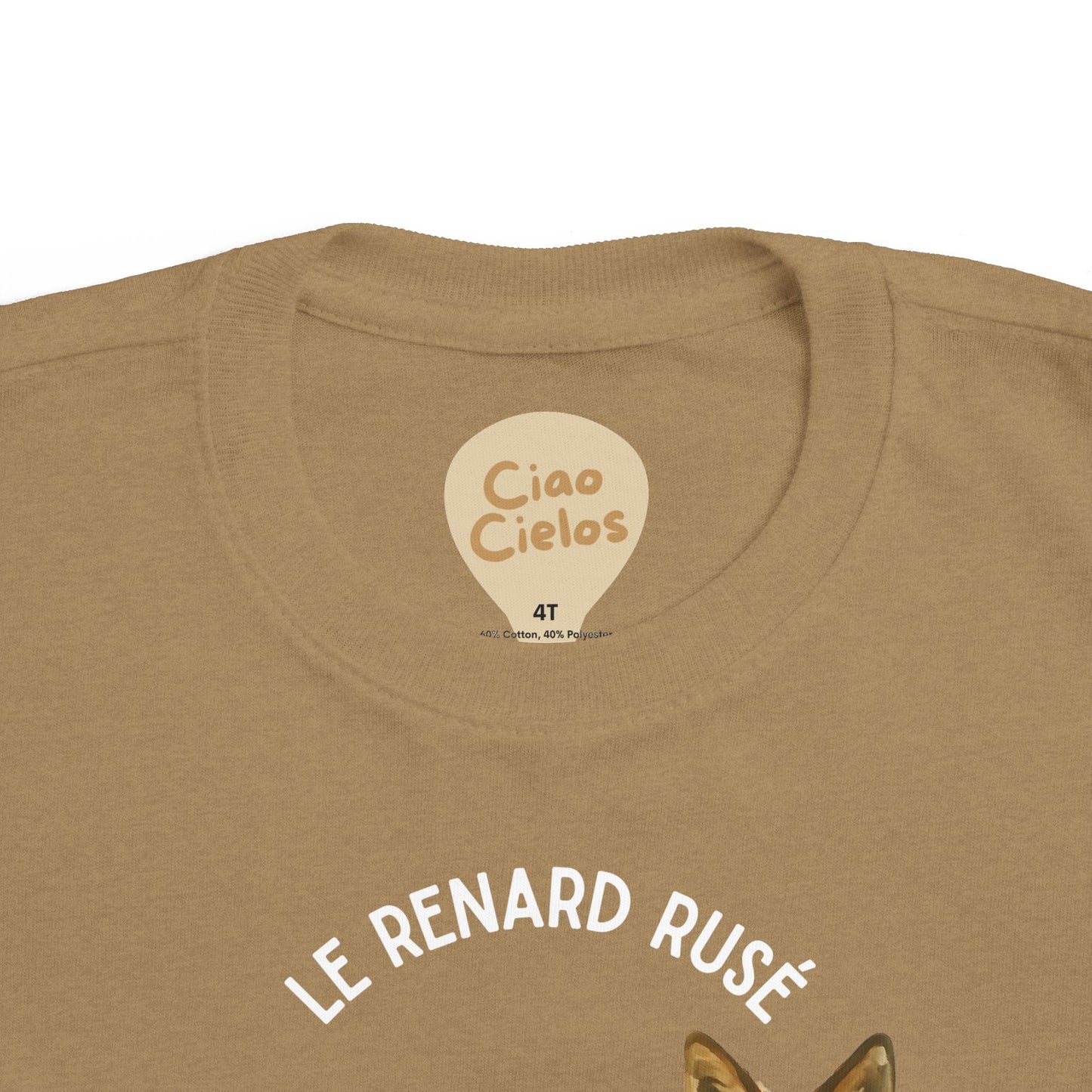 Renard/Fox Toddler Tee — 'Le Renard Rusé' French Kids Shirt