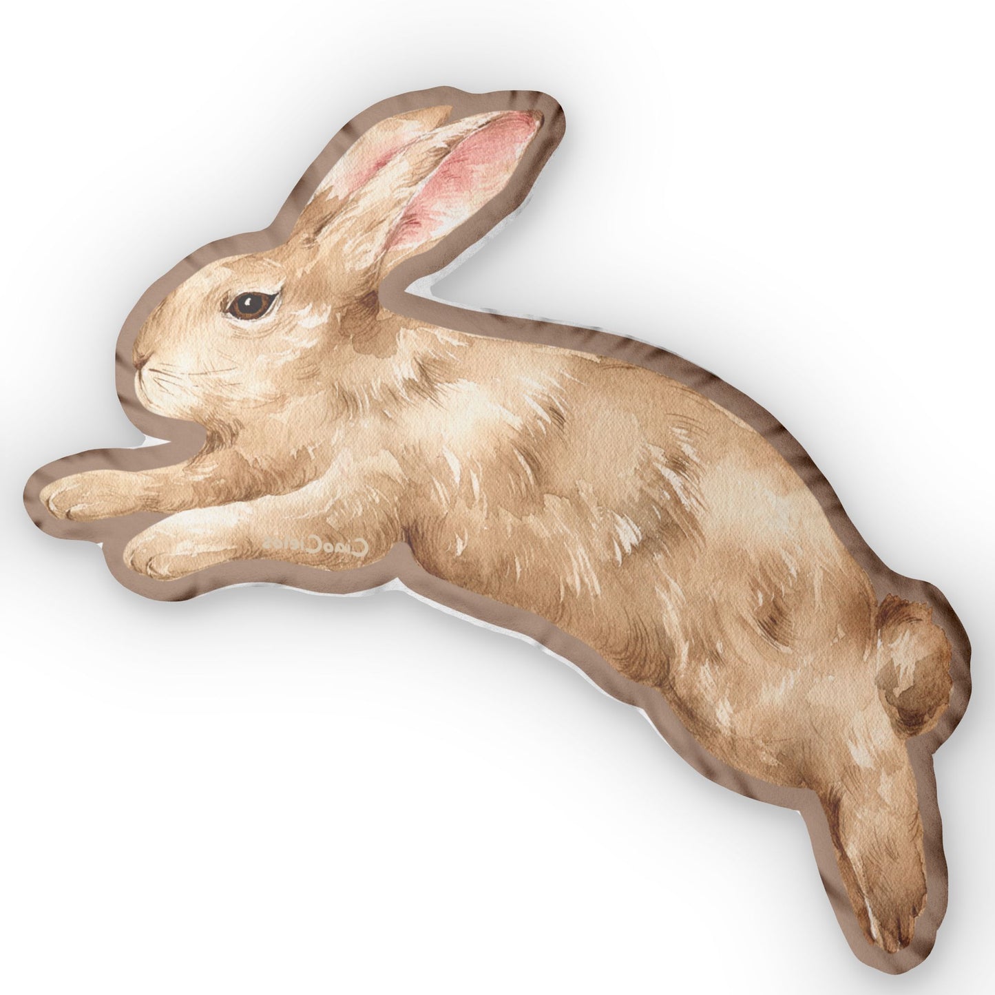 Lapin/Bunny Shaped Lovey Pillow — Whimsical Animal Decor