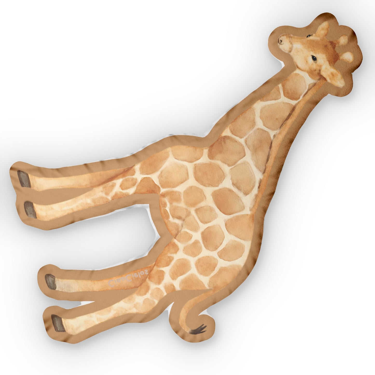 Girafe/Giraffe Shaped Lovey Pillow — Whimsical Animal Decor