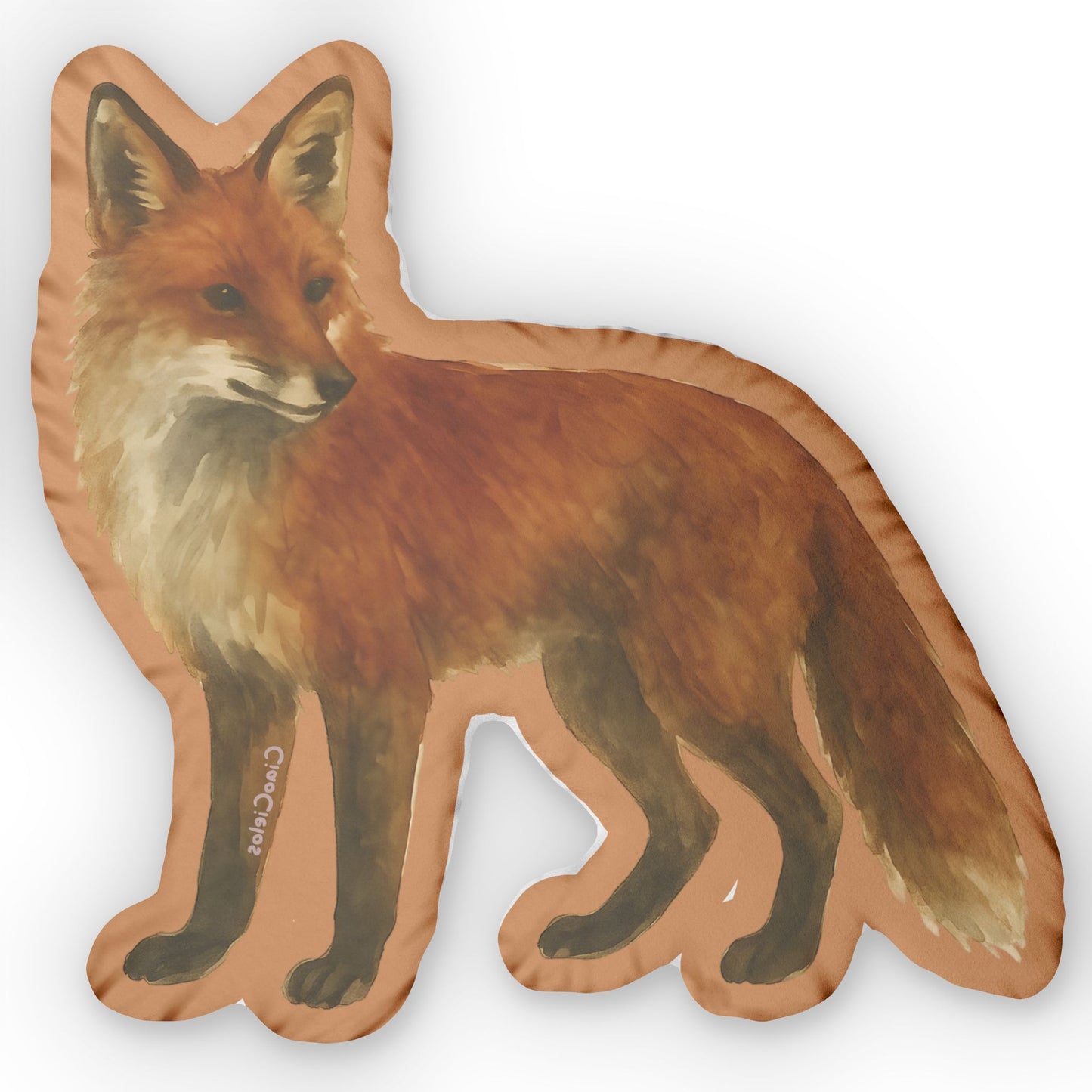 Renard/Fox Shaped Lovey Pillow — Whimsical Animal Decor