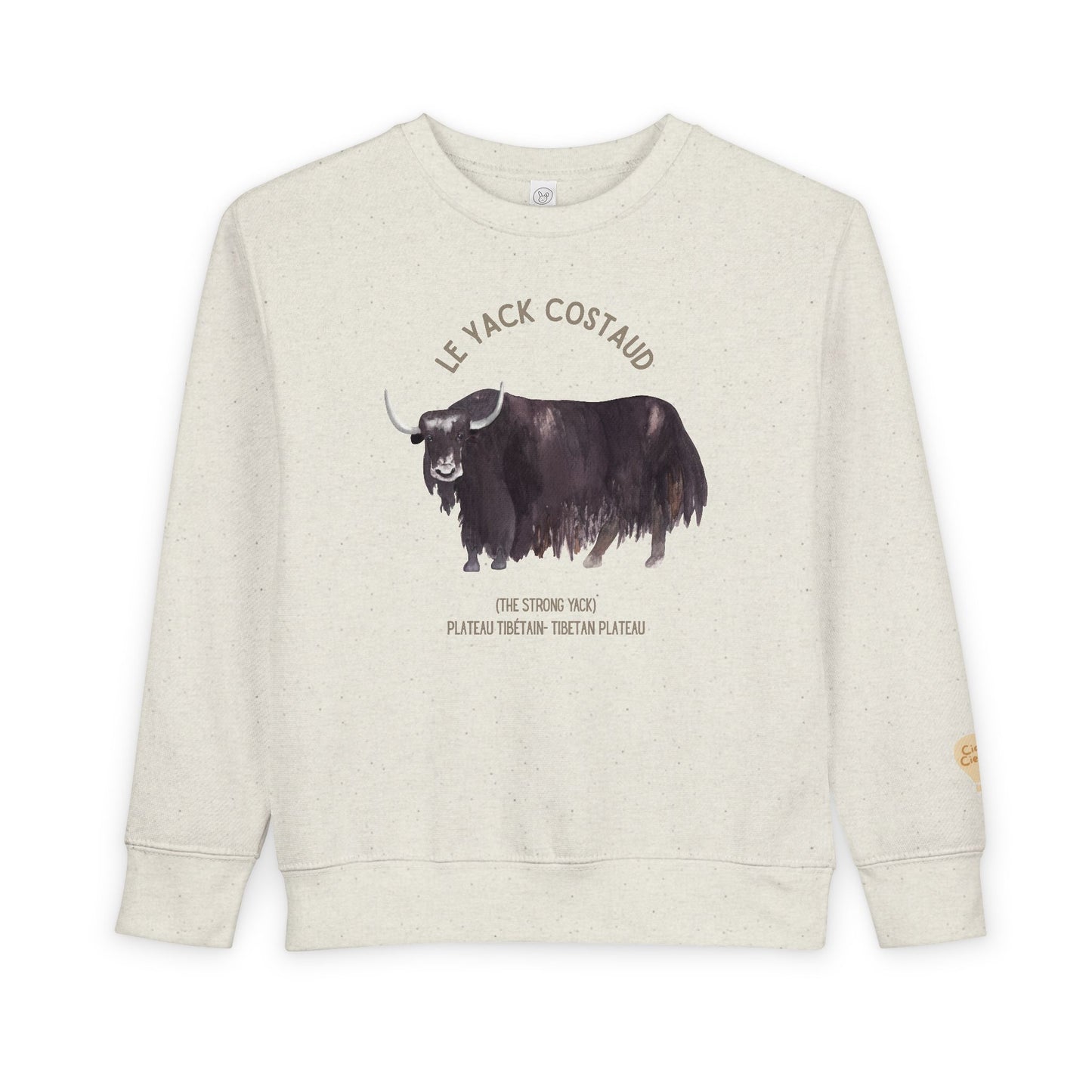 Yack/Yak Animal Graphic Crewneck - Toddler Sweatshirt