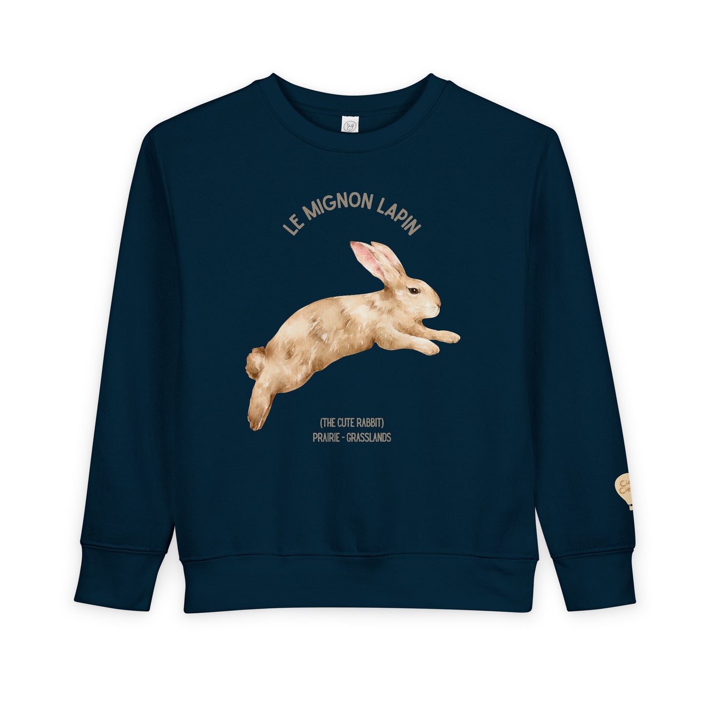 Lapin/Bunny Animal Graphic Crewneck - Toddler Sweatshirt