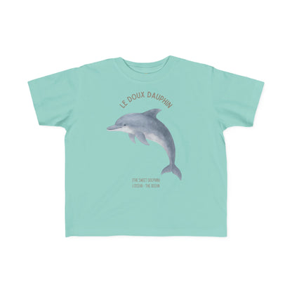 Dauphin/Dolphin Toddler Tee — 'Le Doux Dauphin' French Kids Shirt