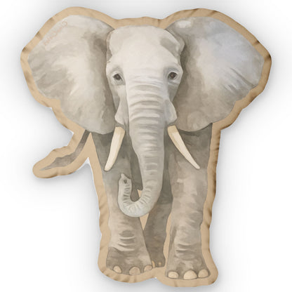 Éléphant/Elephant Shaped Lovey Pillow  — Whimsical Animal Decor