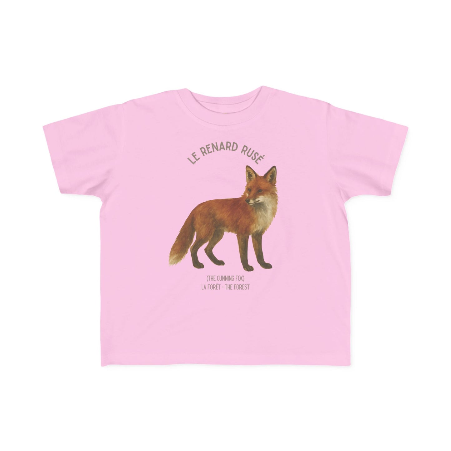 Renard/Fox Toddler Tee — 'Le Renard Rusé' French Kids Shirt
