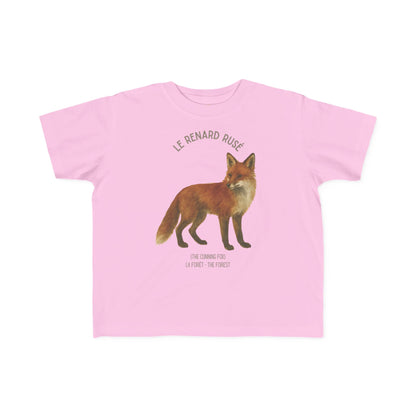 Renard/Fox Toddler Tee — 'Le Renard Rusé' French Kids Shirt