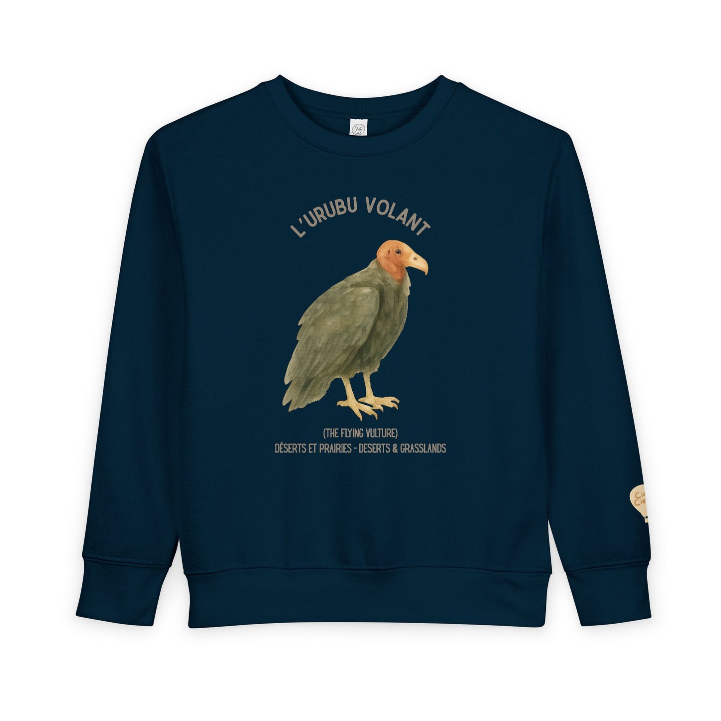 Urubu/Vulture Animal Graphic Crewneck - Toddler Sweatshirt