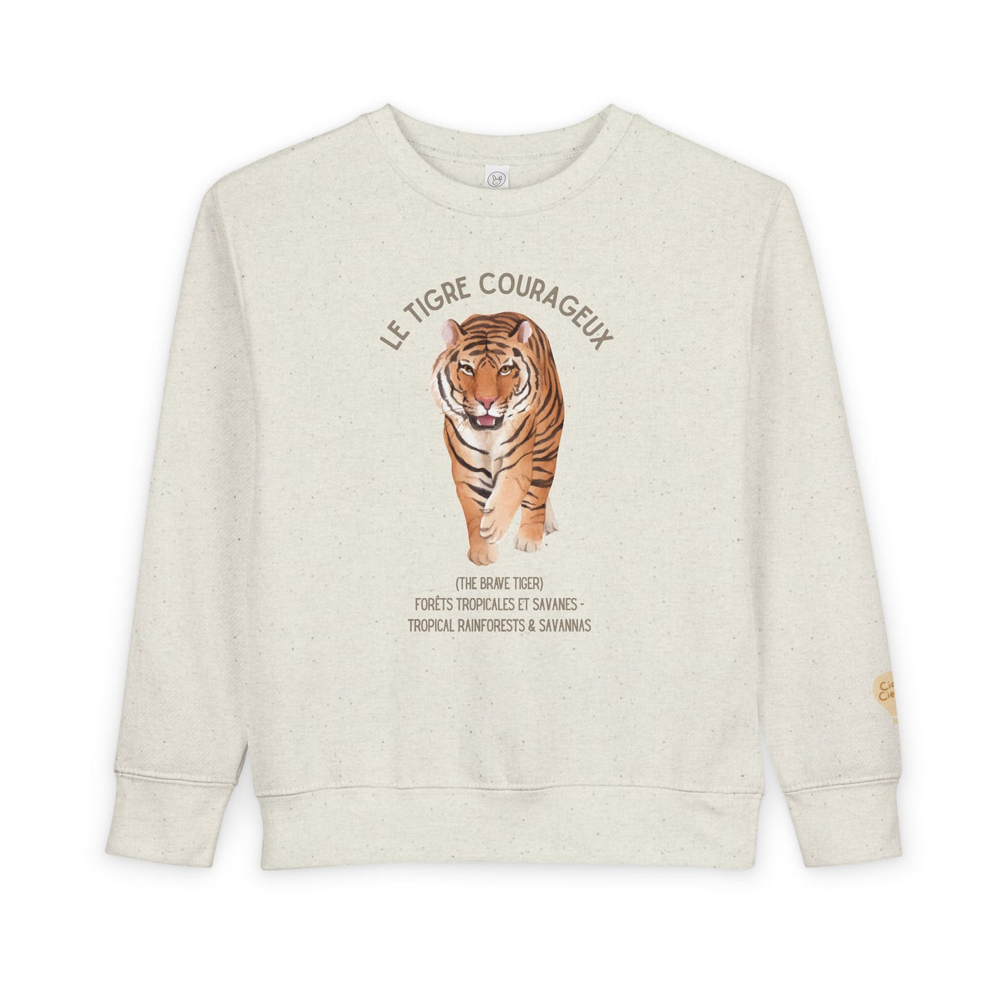 Tigre/Tiger Animal Graphic Crewneck - Toddler Sweatshirt