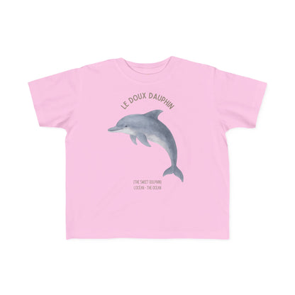 Dauphin/Dolphin Toddler Tee — 'Le Doux Dauphin' French Kids Shirt