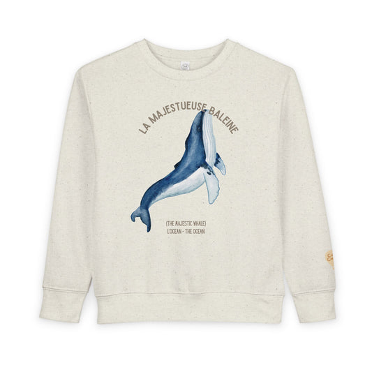Baleine/Whale Animal Graphic Crewneck - Toddler Sweatshirt