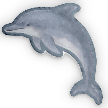 Dauphin/Dolphin Shaped Lovey Pillow  — Whimsical Animal Decor