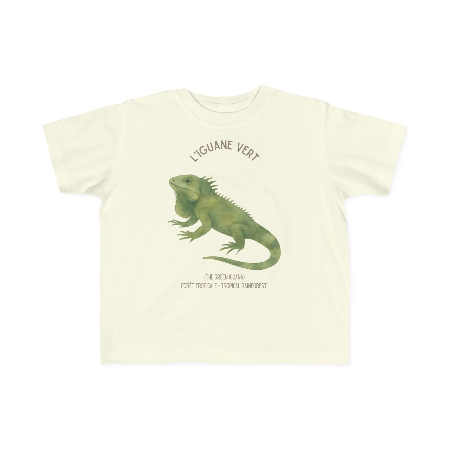 Iguane/Iguana Toddler Shirt — 'L'Iguane Vert' French Kids Shirt