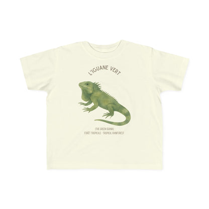 Iguane/Iguana Toddler Shirt — 'L'Iguane Vert' French Kids Shirt