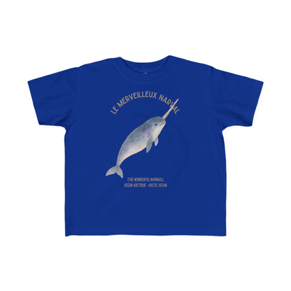 Narval/Narwhal Toddler Tee — 'Le Merveilleux Narval' French Kids Shirt
