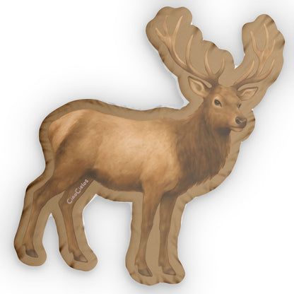 Wapiti/Elk Shaped Lovey Pillow  — Whimsical Animal Decor
