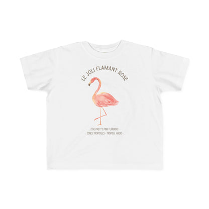Flamant/Flamingo Toddler Tee — 'Le Joli Flamant Rose' French Kids Shirt