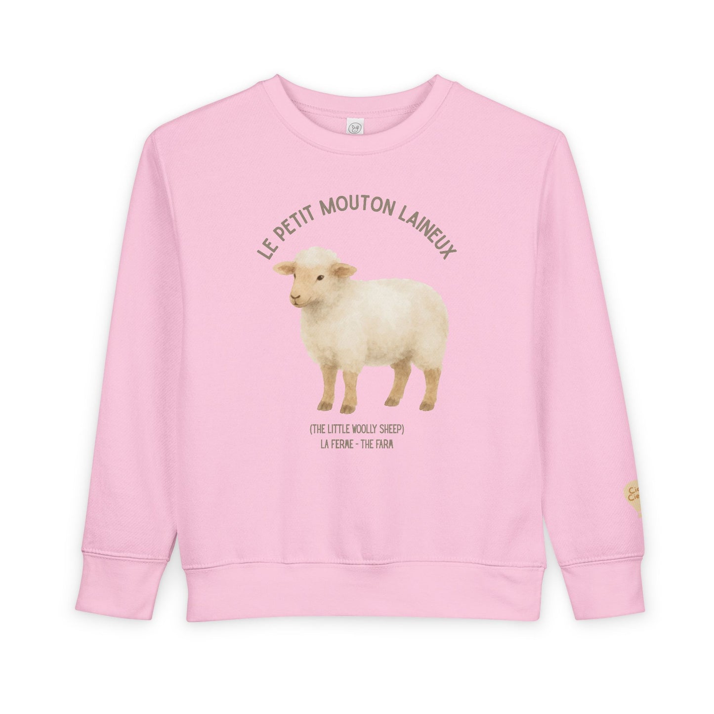 Mouton/Sheep Animal Graphic Crewneck - Toddler Sweatshirt