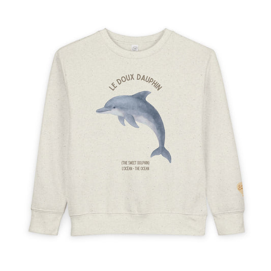Dauphin/Dolphin Animal Graphic Crewneck - Toddler Sweatshirt