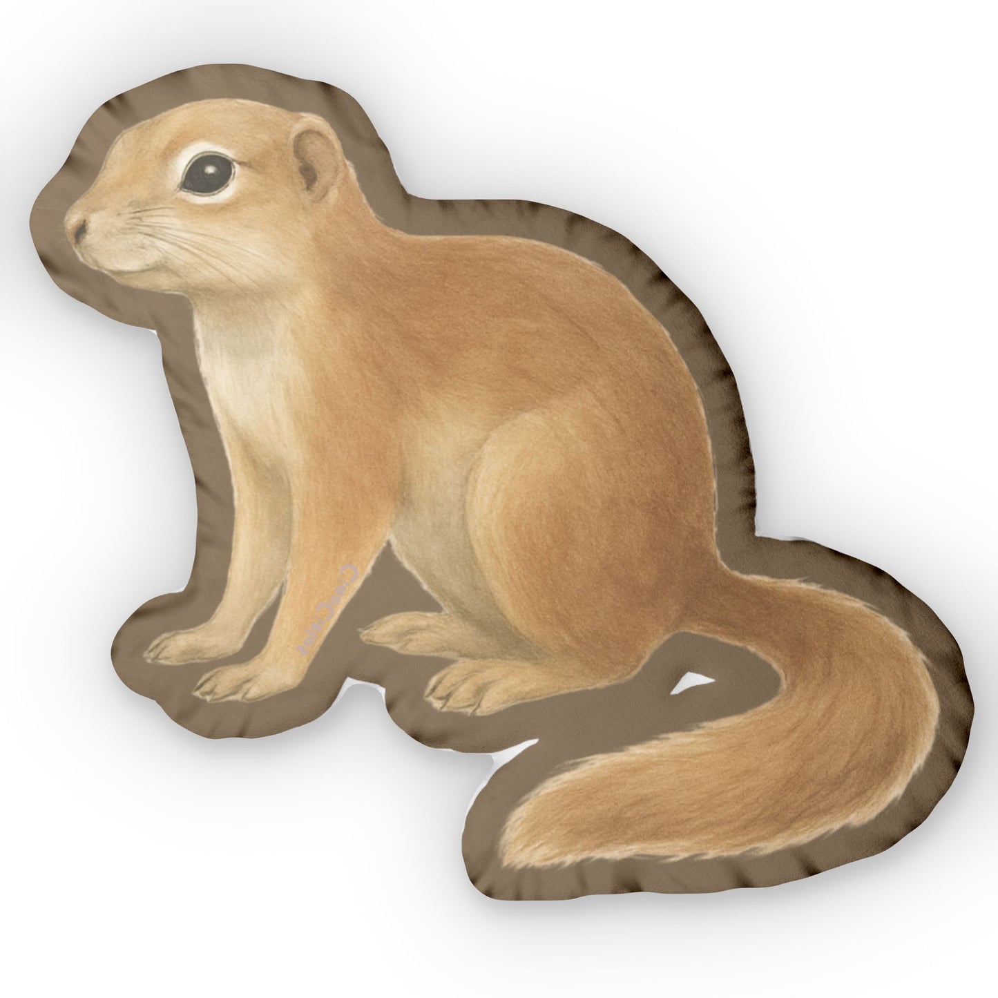 Xérus/African Ground Squirrel Shaped Lovey Pillow  — Whimsical Animal Decor