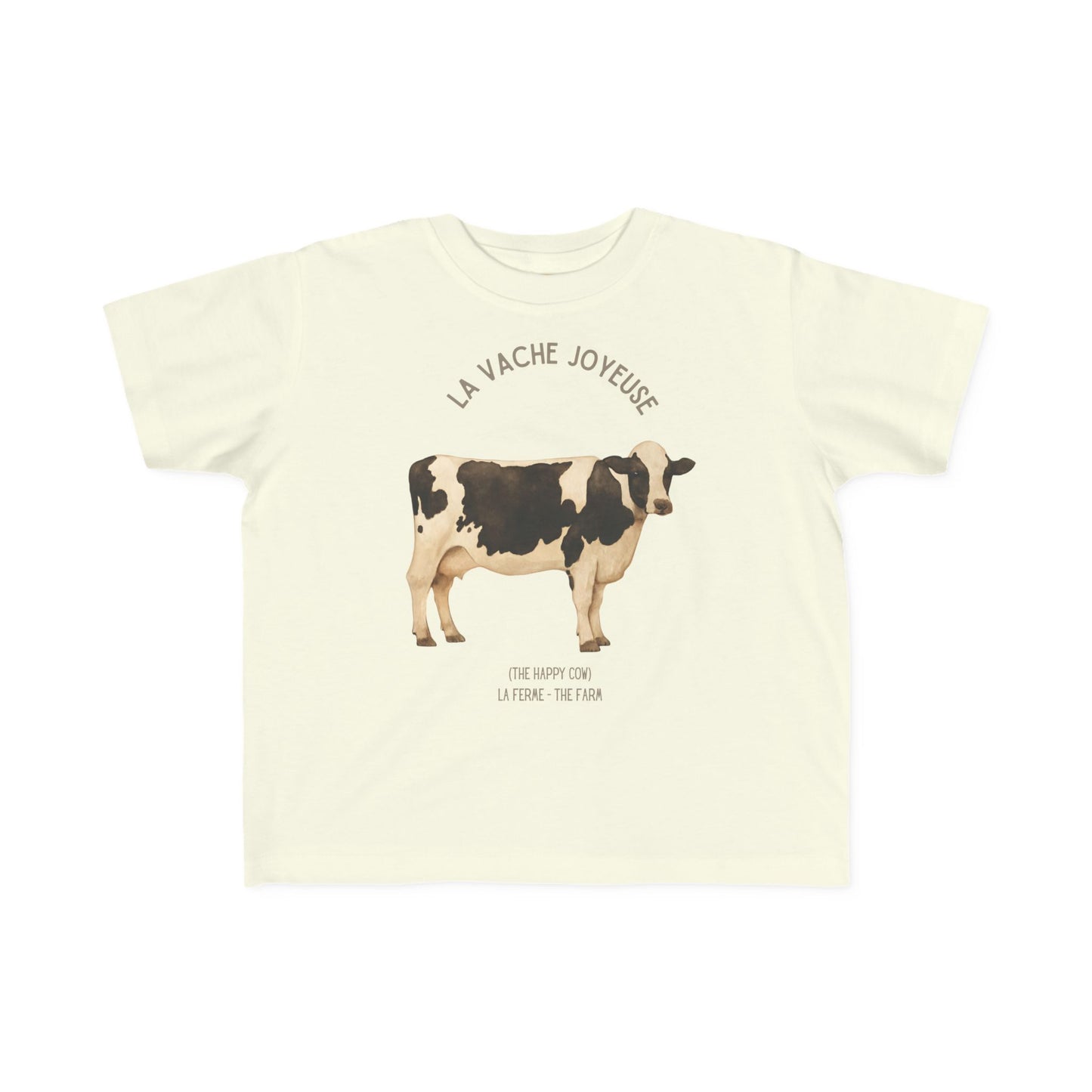 Vache/Cow Toddler Tee — 'La Vache Joyeuse' French Kids Shirt