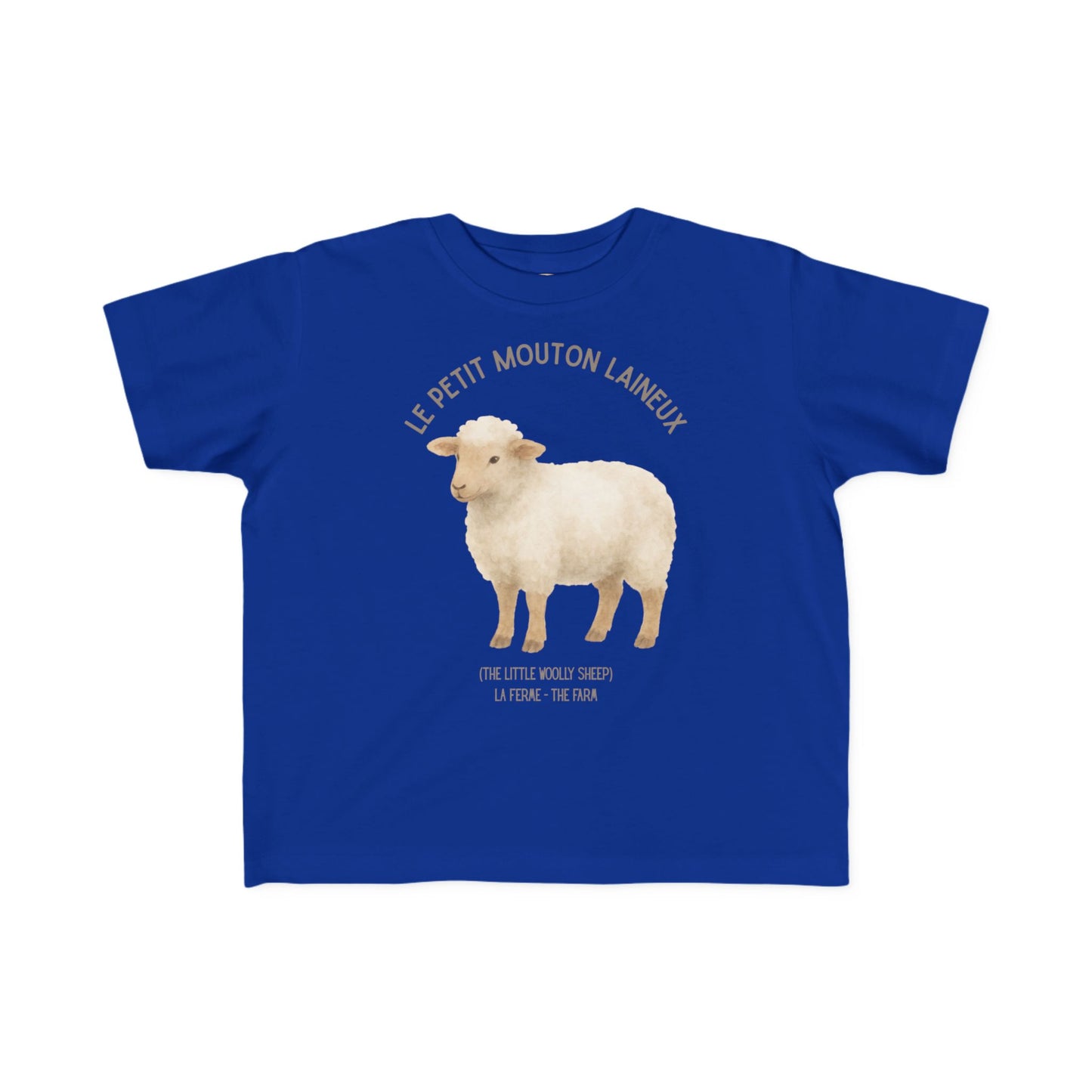 Mouton/Sheep Toddler Tee — 'Le Petit Mouton Laineux' French Kids Shirt