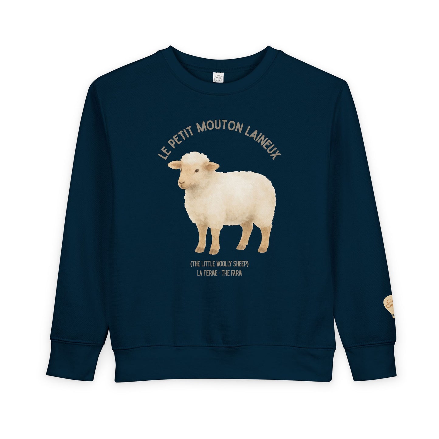 Mouton/Sheep Animal Graphic Crewneck - Toddler Sweatshirt