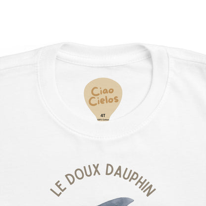 Dauphin/Dolphin Toddler Tee — 'Le Doux Dauphin' French Kids Shirt