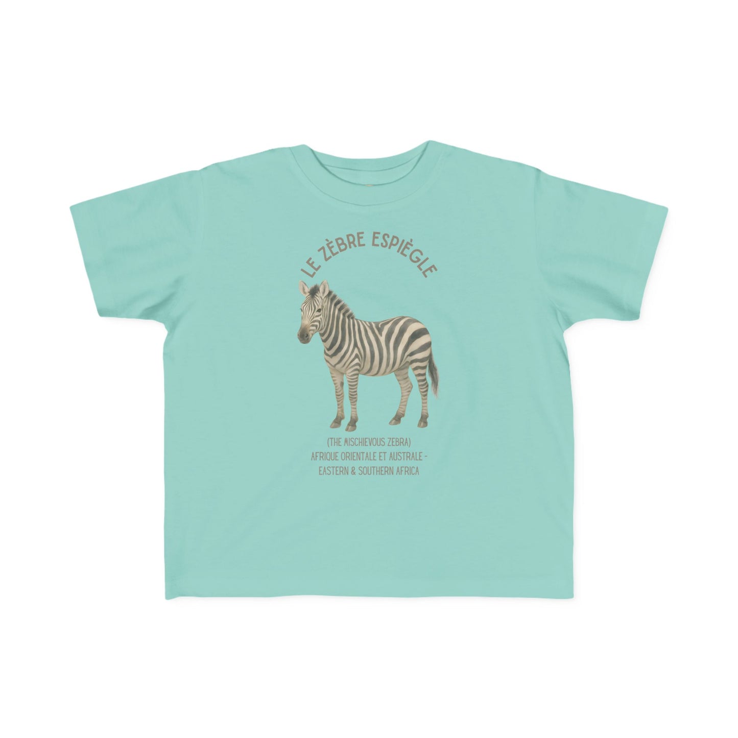 Zèbre/Zebra Toddler Tee — 'Le Zèbre Espiègle' French Kids Shirt