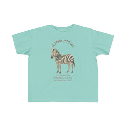 Zèbre/Zebra Toddler Tee — 'Le Zèbre Espiègle' French Kids Shirt
