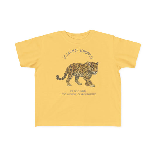 Jaguar Toddler Tee — 'Le Jaguar Sournois' French Kids Shirt