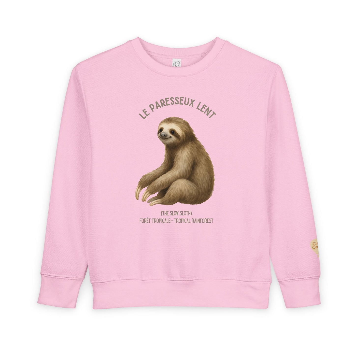 Paresseux/Sloth Animal Graphic Crewneck - Toddler Sweatshirt