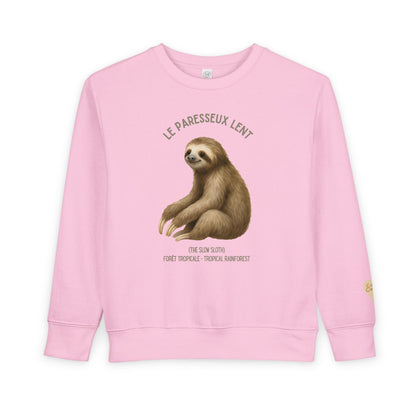 Paresseux/Sloth Animal Graphic Crewneck - Toddler Sweatshirt