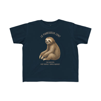 Paresseux/Sloth Toddler Tee — 'Le Paresseux Lent' French Kids Shirt