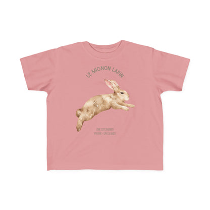 Lapin/Bunny Toddler Tee — 'Le Mignon Lapin' French Kids Shirt