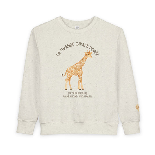 Girafe/Giraffe Animal Graphic Crewneck - Toddler Sweatshirt