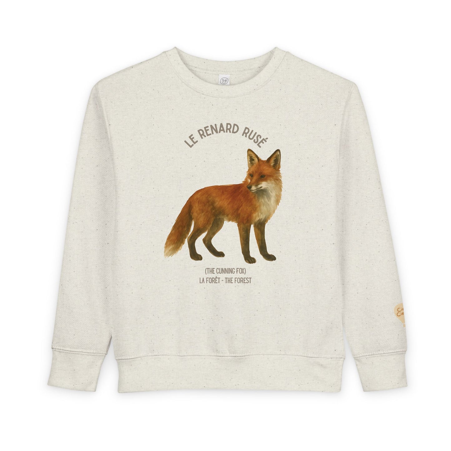 Renard/Fox Animal Graphic Crewneck - Toddler Sweatshirt