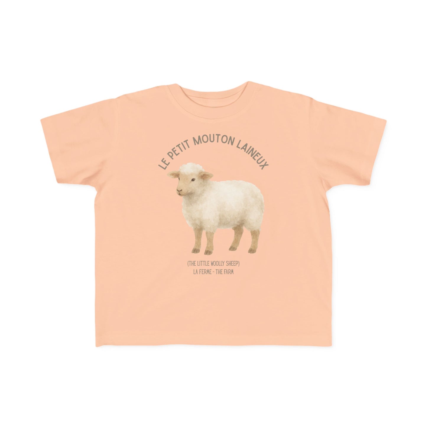 Mouton/Sheep Toddler Tee — 'Le Petit Mouton Laineux' French Kids Shirt