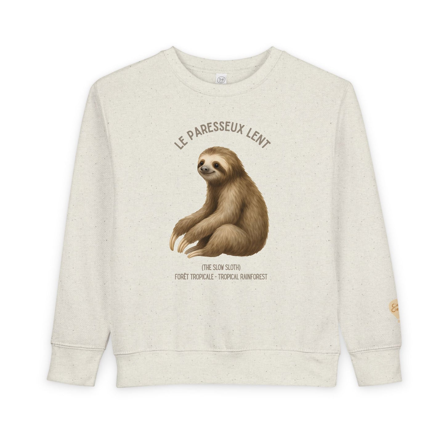 Paresseux/Sloth Animal Graphic Crewneck - Toddler Sweatshirt
