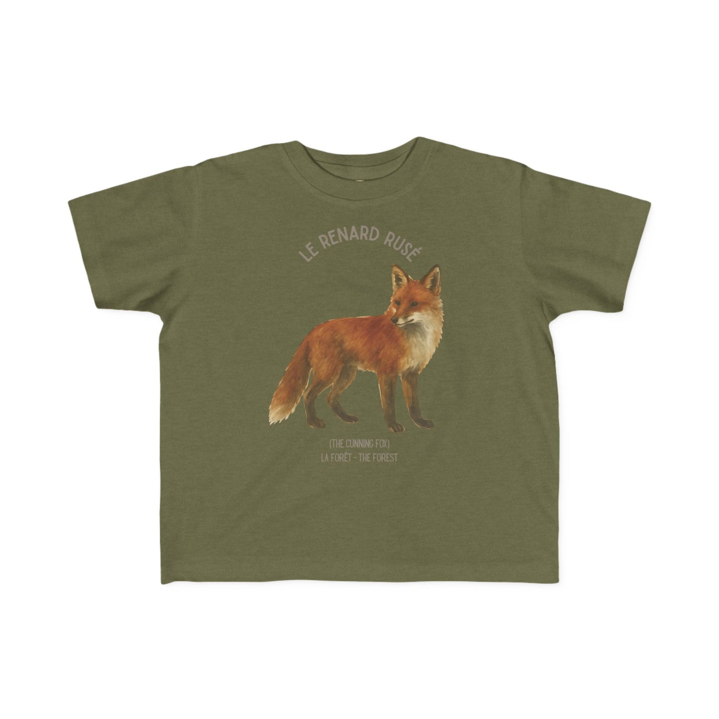 Renard/Fox Toddler Tee — 'Le Renard Rusé' French Kids Shirt
