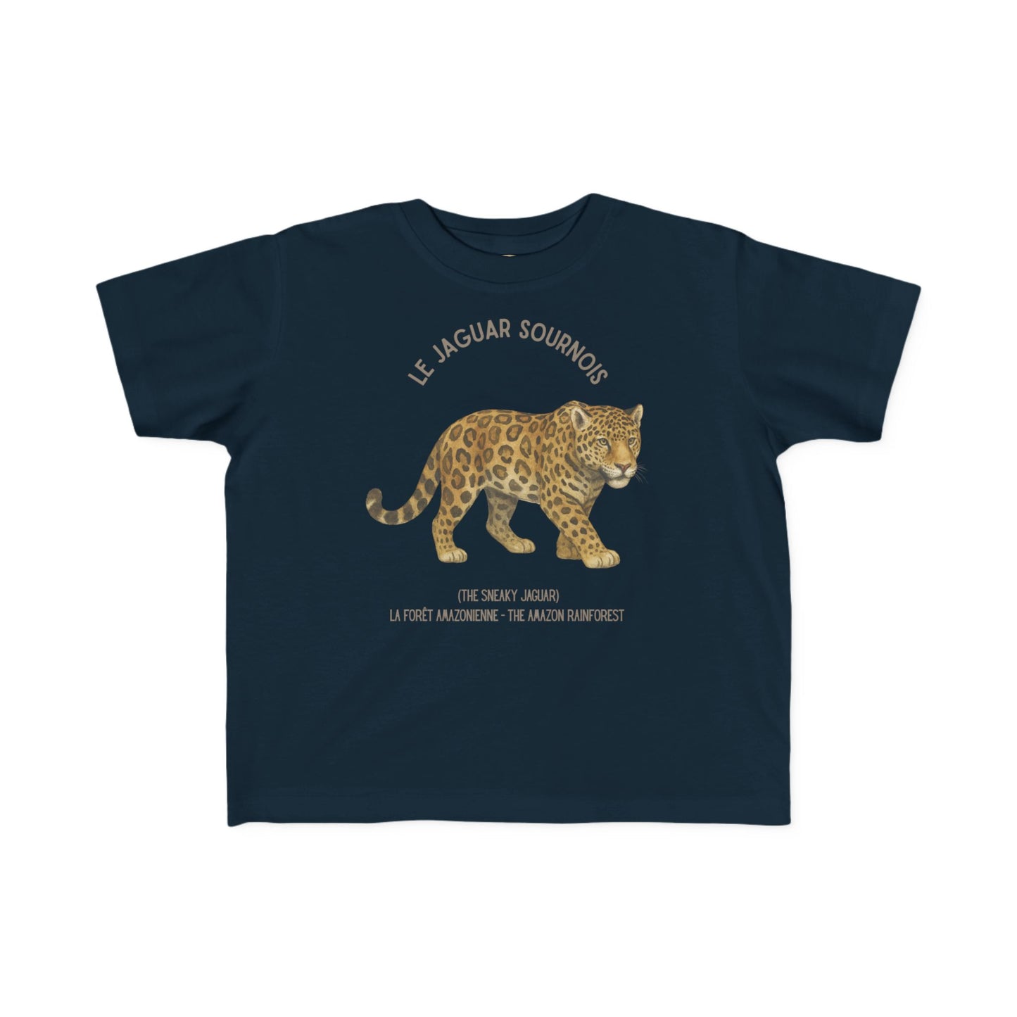 Jaguar Toddler Tee — 'Le Jaguar Sournois' French Kids Shirt