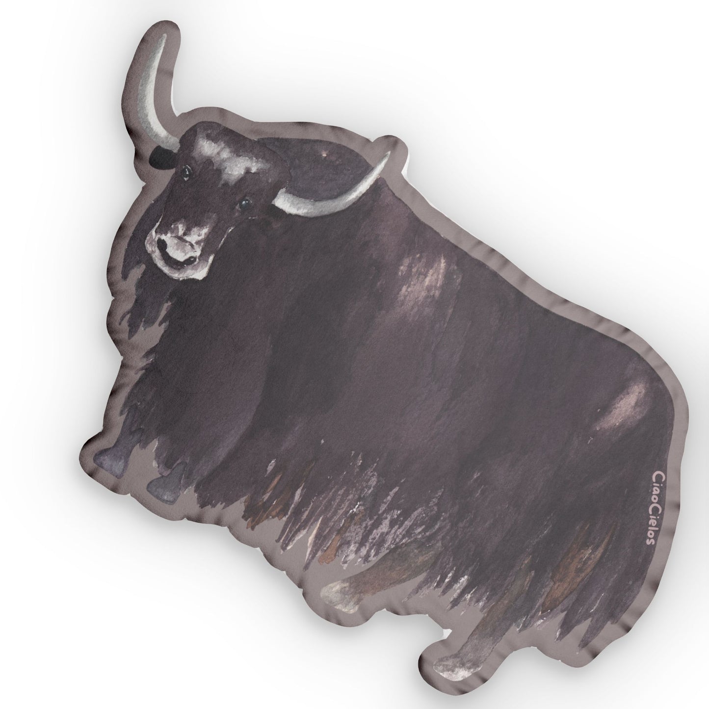 Yack/Yak Shaped Lovey Pillow  — Whimsical Animal Decor