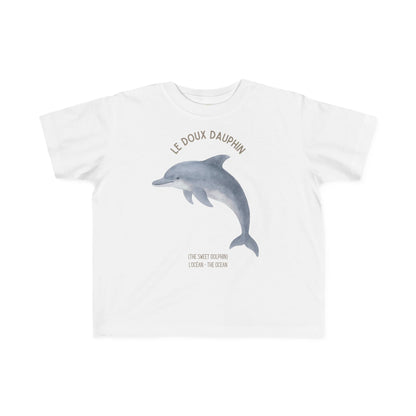 Dauphin/Dolphin Toddler Tee — 'Le Doux Dauphin' French Kids Shirt