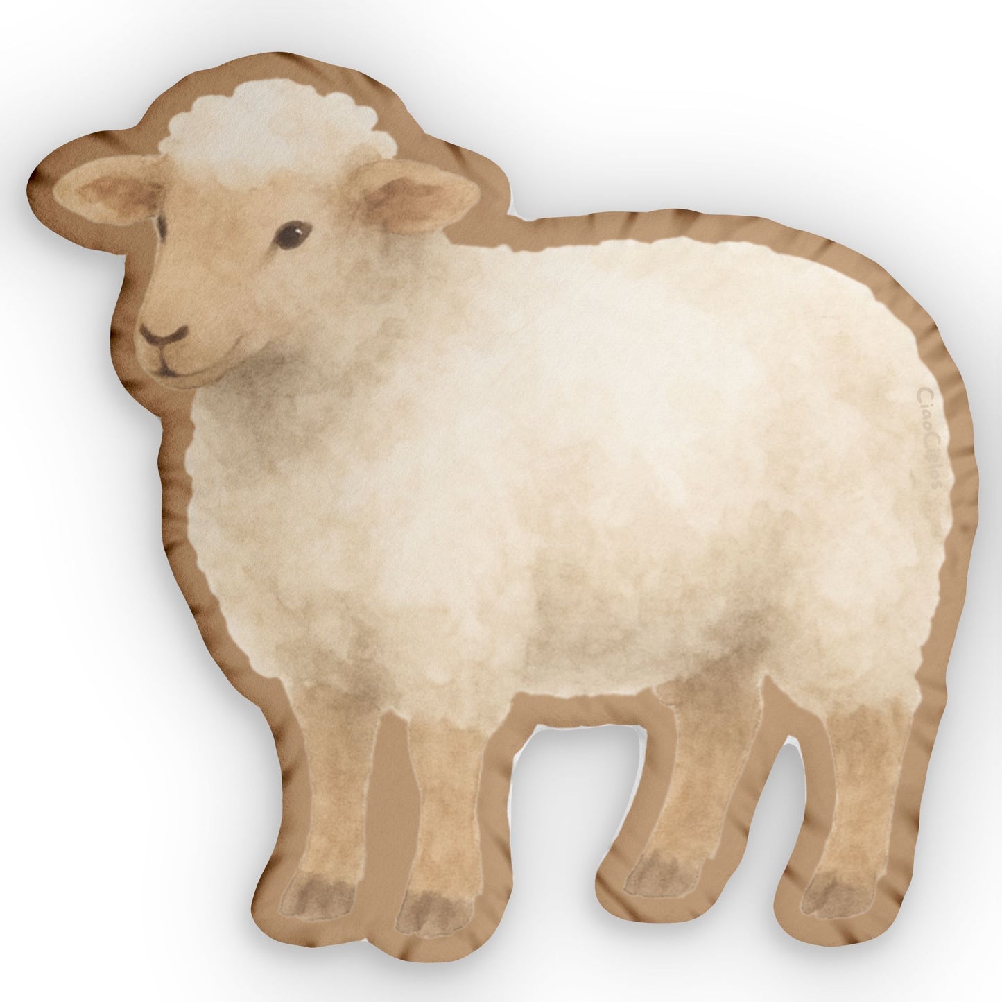 Mouton/Sheep Shaped Lovey Pillow  — Whimsical Animal Decor