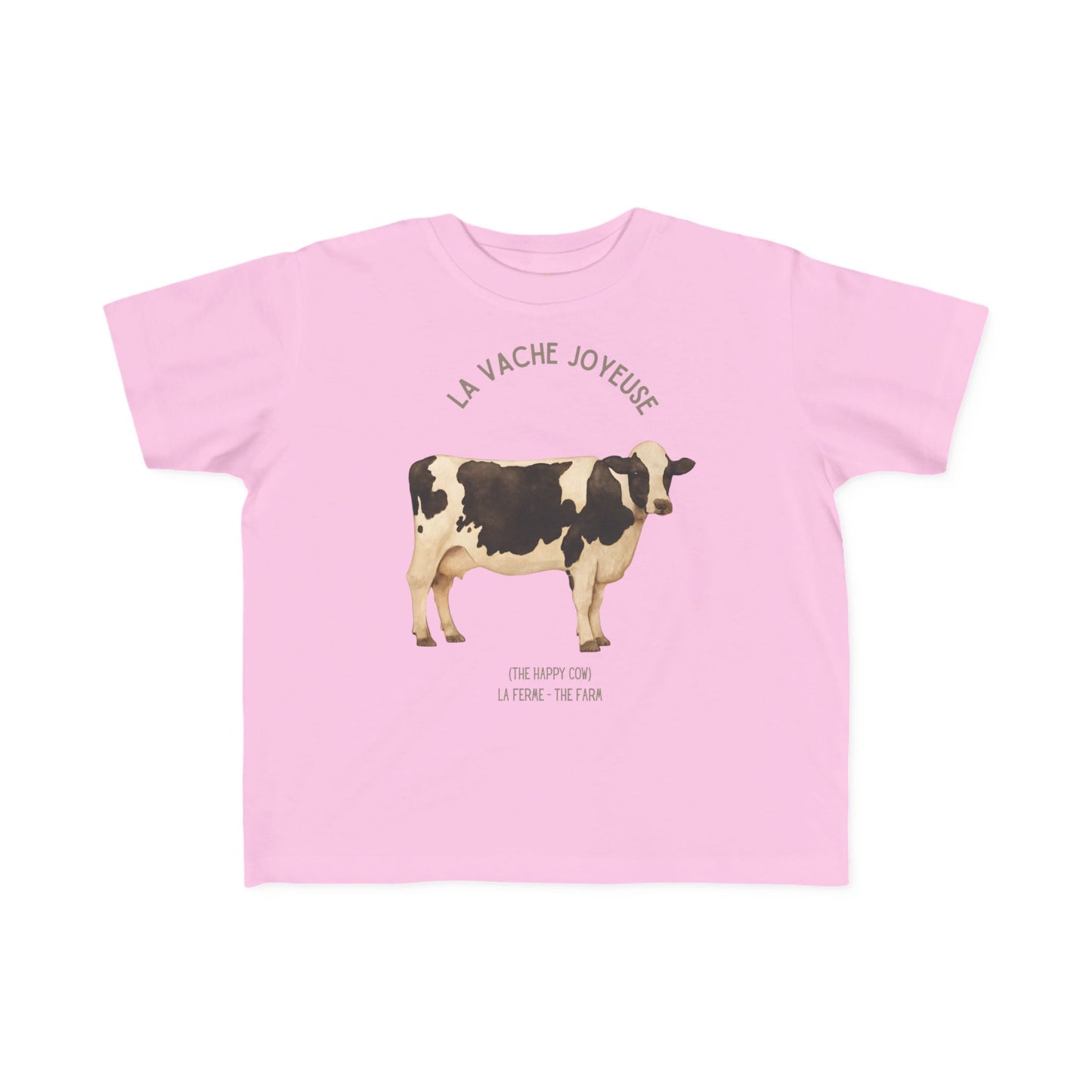Vache/Cow Toddler Tee — 'La Vache Joyeuse' French Kids Shirt